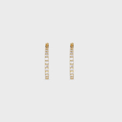 Crystal Haze Serena Small Hoops - Clear | Kith Clear