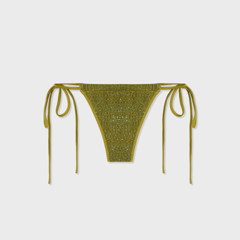 Asta Resort Lio Bikini Bottom - Olive Oil Sequin | Kith Olive Oil Sequin