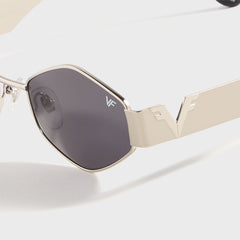 Vintage Frames Cypher 2 24KT - White Gold / Black | Kith White Gold / Black
