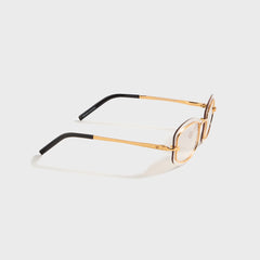 Vintage Frames Genius Rimless 24KT - Yellow Gold / Brown Smoke | Kith Yellow Gold / Brown Smoke