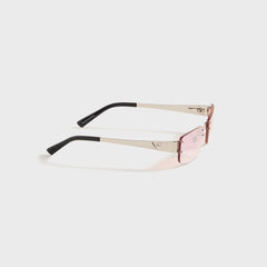 Vintage Frames Infamous Rimless Drill Mount 24KT - White Gold / Nickel | Kith White Gold / Nickel Pink Gradient