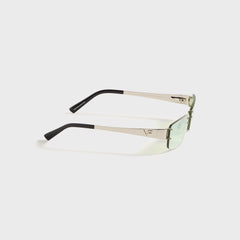 Vintage Frames Infamous Rimless Drill Mount 24KT - White Gold / Powder | Kith White Gold / Powder Green Gradient