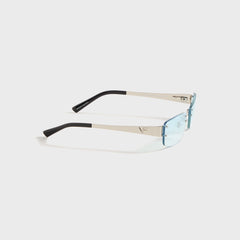 Vintage Frames Infamous Rimless Drill Mount 24KT - White Gold / Tiffan | Kith White Gold / Tiffany Blue Gradient