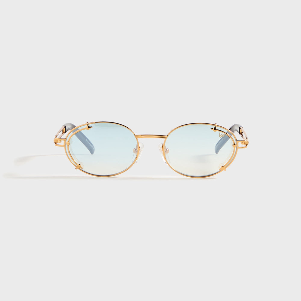 Vintage Frames Knowledge 24KT - Yellow Gold / Tiffany Blue | Kith Yellow Gold / Tiffany Blue