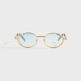 Vintage Frames Knowledge 24KT - Yellow Gold / Tiffany Blue | Kith Yellow Gold / Tiffany Blue