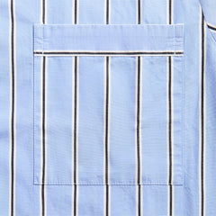 Tekla Cotton Poplin Pyjama Shirt - Bassett Stripes | Kith Bassett Stripes
