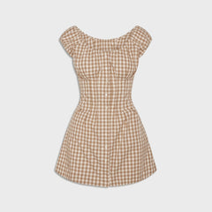 Frankies Bikinis x Bella Hadid Mustang Poplin Mini Dress - Rodeo Gingh | Kith Rodeo Gingham