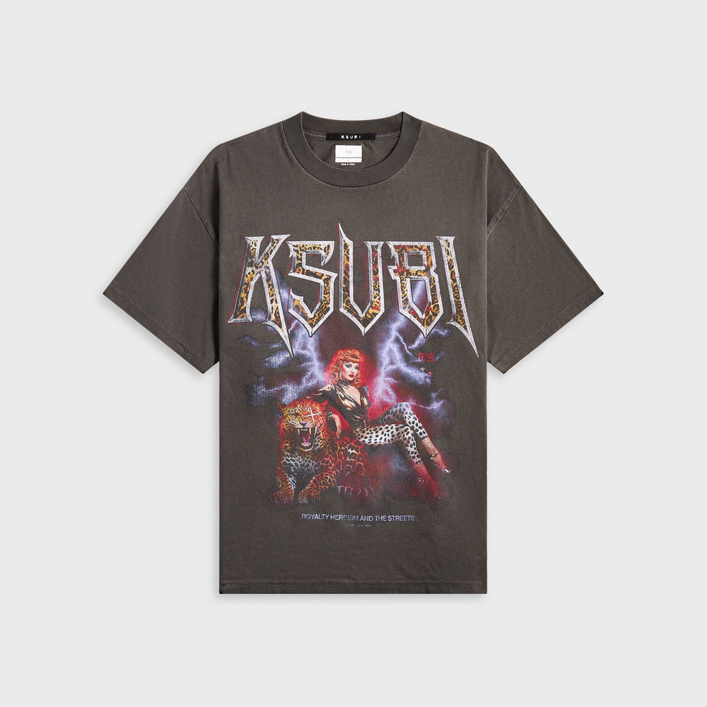 Ksubi Kingdom Ekcess Short Sleeve Tee - Faded Black | Kith Faded Black
