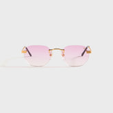 Vintage Frames Detroit Player Rimless Drill Mount 24KT - Gold / Gumdro | Kith Gold / Gumdrop Gradient