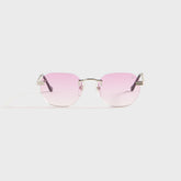 Vintage Frames Detroit Player Rimless Drill Mount 24KT - White Gold / | Kith White Gold / Gum Drop