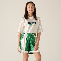 Kith Kids NY to the World Faille Curtis Short - Parrot | Kith Parrot