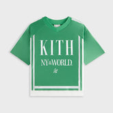Kith Kids NY to the World Faille Leon Jersey - Parrot | Kith Parrot