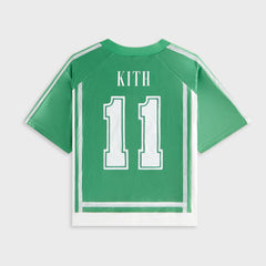 Kith Kids NY to the World Faille Leon Jersey - Parrot | Kith Parrot