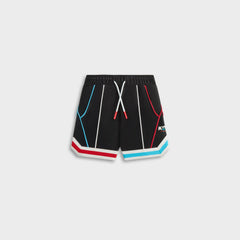 Kith Baby New York to the World Unisphere Faille Short - Black | Kith Black