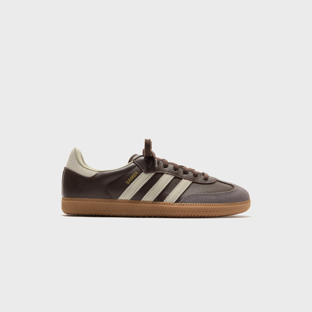 adidas Samba OG - Brown / Putty Grey / Gold Metallic | Kith Brown / Putty Grey / Gold Metallic