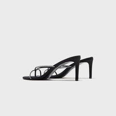 Black Suede Studio Jade 65 - Black Satin Embellished | Kith Black Satin Embellished