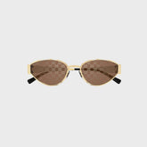 Gucci GG All-Over Logo Metal Frames 53S - Gold | Kith Gold