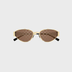Gucci GG All-Over Logo Metal Frames 53S - Gold | Kith Gold