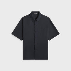 Auralee Super Fine Tropical Wool Open Collar Half Sleeved - Navy | Kith Navy