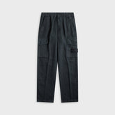 Stone Island Diagonal Linen Garment Dyed Ghost Piece Trousers - Navy B | Kith Navy Blue