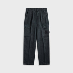 Stone Island Diagonal Linen Garment Dyed Ghost Piece Trousers - Navy B | Kith Navy Blue