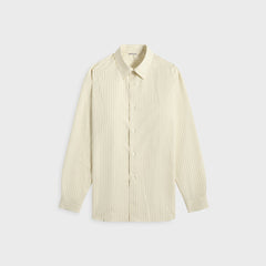 Auralee Super Fine Wool Stripe Shirt - Ivory Stripe | Kith Ivory Stripe