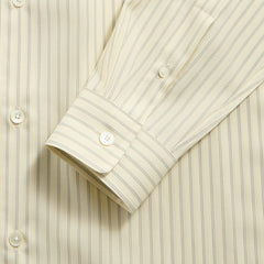 Auralee Super Fine Wool Stripe Shirt - Ivory Stripe | Kith Ivory Stripe