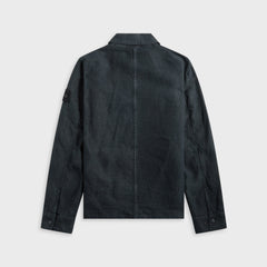 Stone Island Diagonal Linen Garment Dyed Ghost Piece - Navy Blue | Kith Navy Blue