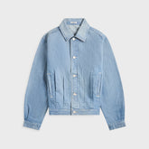 Auralee Selvedge Faded Light Denim Blouson - Light Indigo | Kith Light Indigo