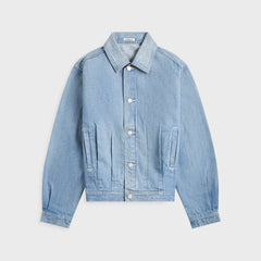 Auralee Selvedge Faded Light Denim Blouson - Light Indigo | Kith Light Indigo