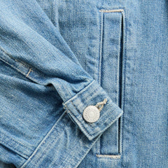 Auralee Selvedge Faded Light Denim Blouson - Light Indigo | Kith Light Indigo