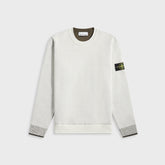 Stone Island Double Face Bi-Color Cotton Nylon Crewneck - Ivory | Kith Ivory