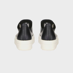 Rick Owens Mega Bumper Low Sneaks Scarpe in Pelle - Black / Milk | Kith Black / Milk