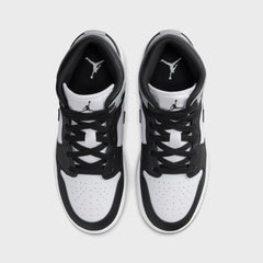Jordan GS Air Jordan 1 Mid - White / Black / Light Smoke Grey | Kith White / Black / Light Smoke Grey
