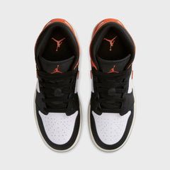 Jordan GS Air Jordan 1 Mid - Starfish / Black / White / Sail | Kith Starfish / Black / White / Sail