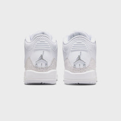 Nike GS Air Jordan 3 Retro - White / Metallic Silver / White | Kith White / Metallic Silver / White