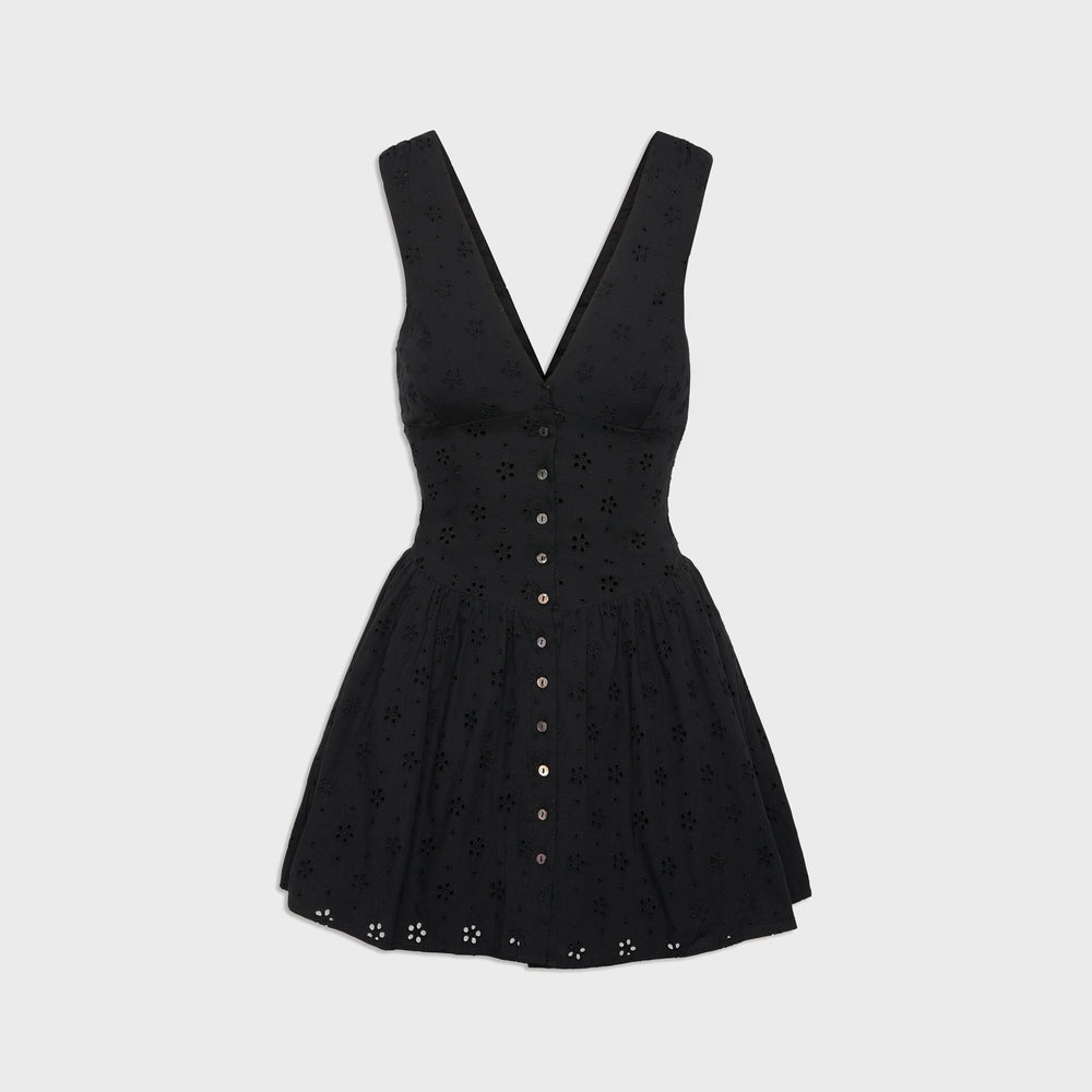 Frankies Bikinis Marley Eyelet Mini Dress - Eclipse | Kith Eclipse