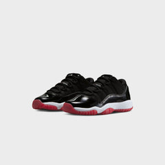 Jordan GS Air Jordan 11 Low - White / Varsity Red / Black | Kith White / Varsity Red / Black
