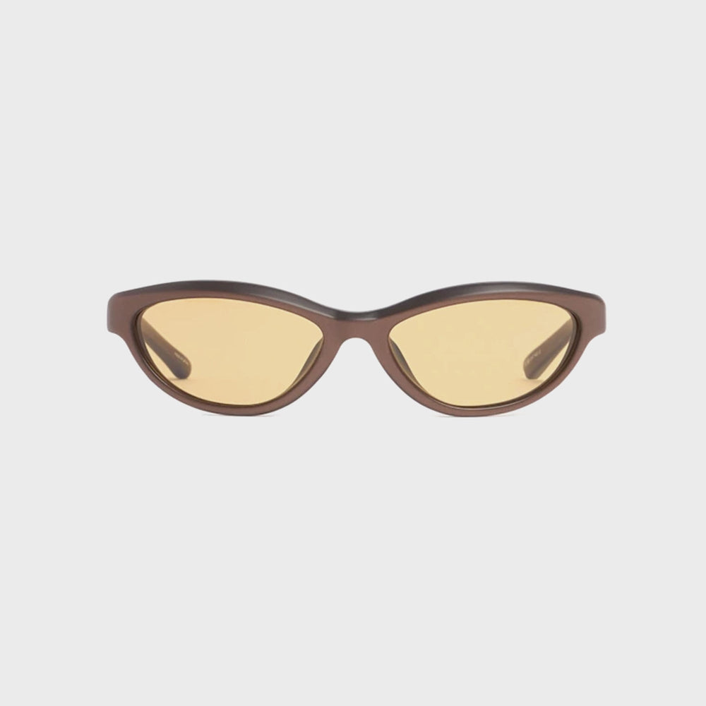 Jacquemus Curvo Sunglasses - Matt Metallic Brown | Kith Matt Metallic Brown