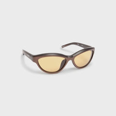 Jacquemus Curvo Sunglasses - Matt Metallic Brown | Kith Matt Metallic Brown