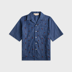 Marni Embroidered Shirt - Blue | Kith Blue