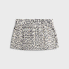 Floriane Gingham Mini Skirt with Shorts - Black / White | Kith Black / White