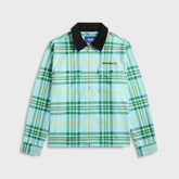 Awake NY Plaid Flannel Shirt - Turquoise | Kith Turquoise