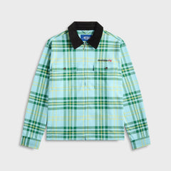 Awake NY Plaid Flannel Shirt - Turquoise | Kith Turquoise