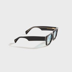 Vintage Frames Bowie Black and Clear Acetate - Glossy Black / Blue | Kith Glossy Black / Blue