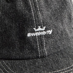 Awake NY Crown Logo Denim Cap - Black | Kith Black