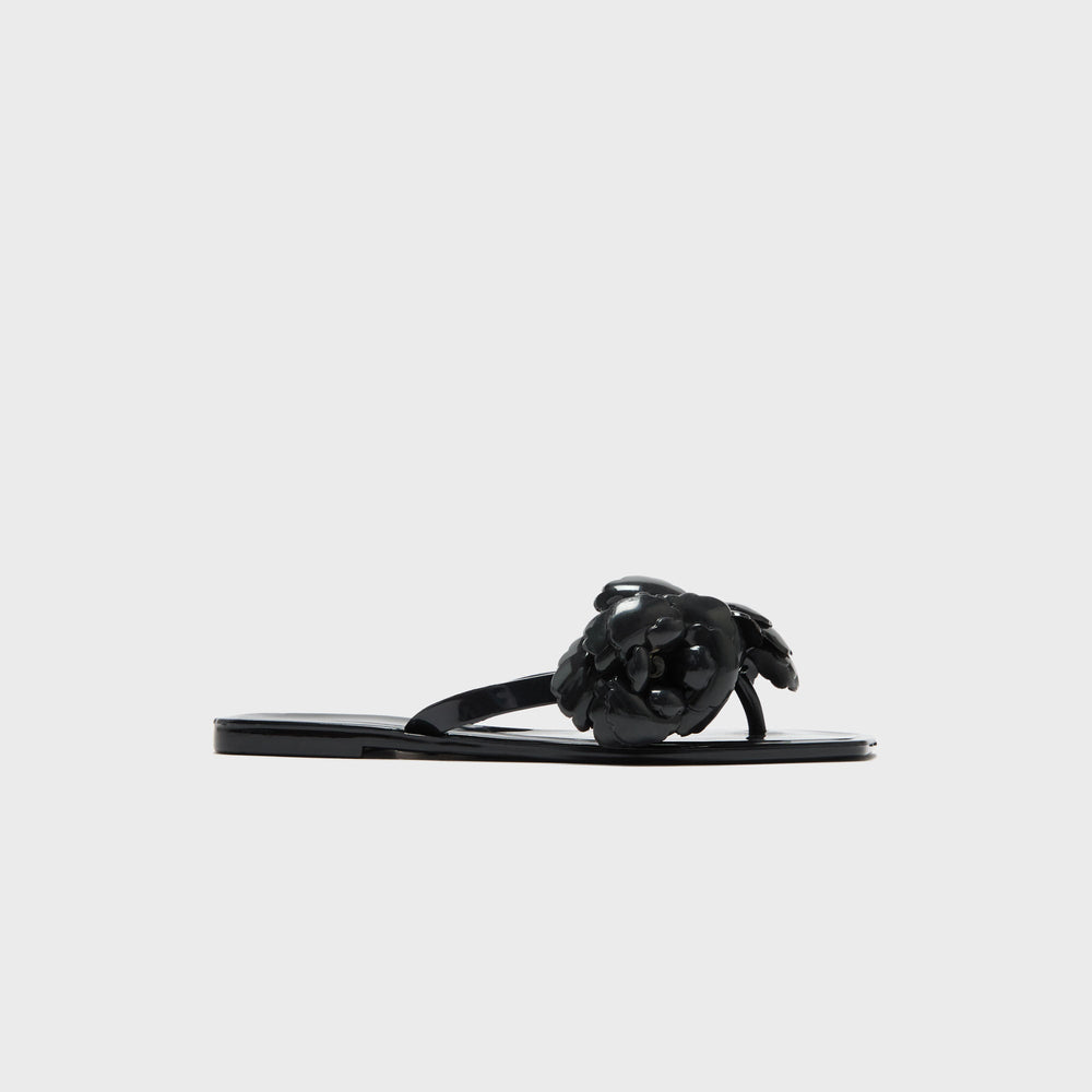 Coperni Silicone Flower Flat Sandals - Black | Kith Black