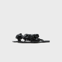 Coperni Silicone Flower Flat Sandals - Black | Kith Black