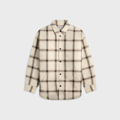Acne Studios Flannel Button-Up Shirt - Beige / Multi | Kith Beige / Multi