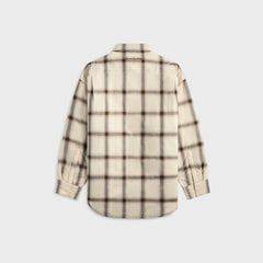 Acne Studios Flannel Button-Up Shirt - Beige / Multi | Kith Beige / Multi